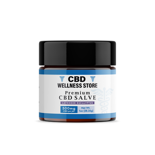 The Wellness Store 500mg Lavender Eucalyptus CBD salve