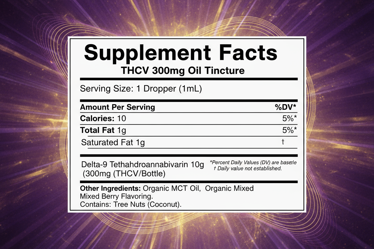 THCV Supplement Facts