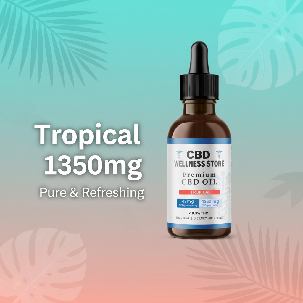 CBD Oil - Tropical Full Spectrum 1350mg | Premium Hemp – CBD