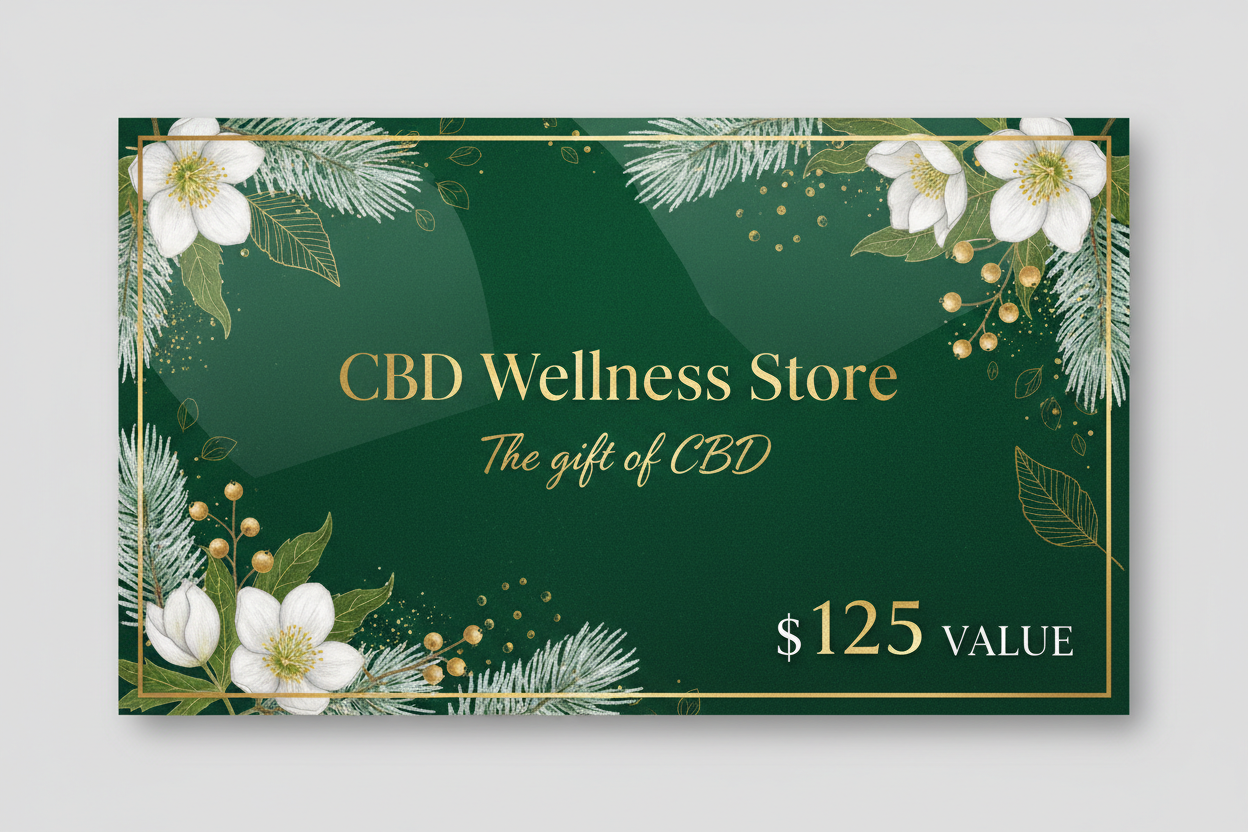 125 Dollar CBD Wellness Store Christmas Gift Card