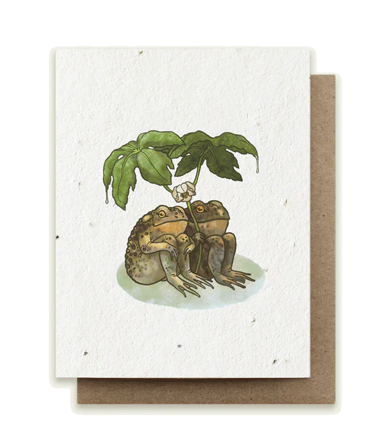 Two Toads Together - Plantable Herb Seed Card