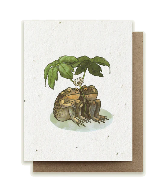 Two Toads Together - Plantable Herb Seed Card