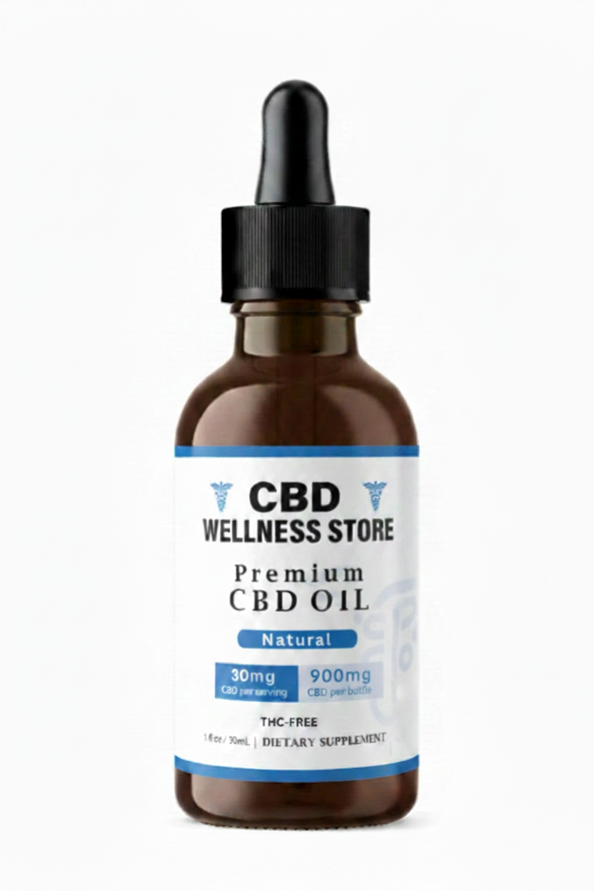 900mg Natural CBD Oil Tincture