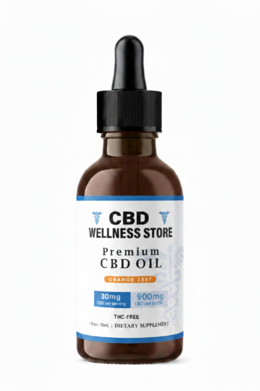 900mg Orange Zest CBD Oil Tincture