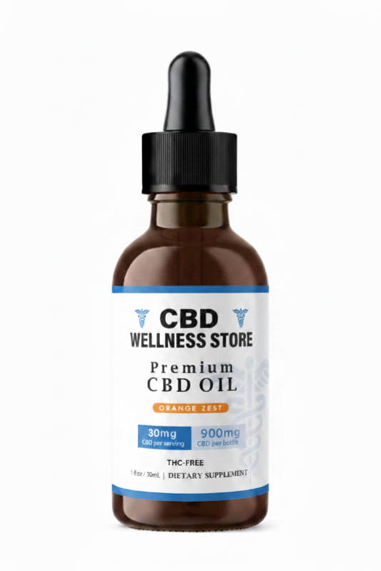 900mg Orange Zest CBD Oil Tincture