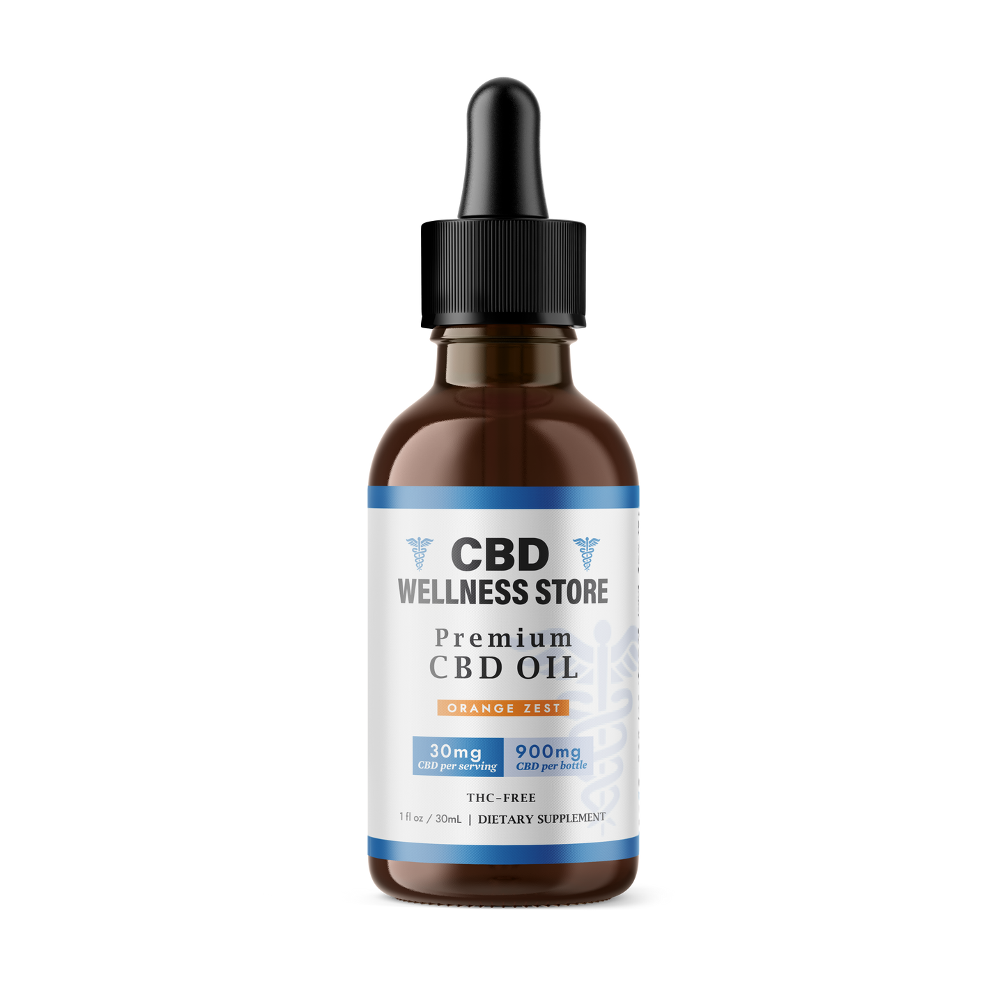 Orange Zest CBD Oil Tincture 900mg