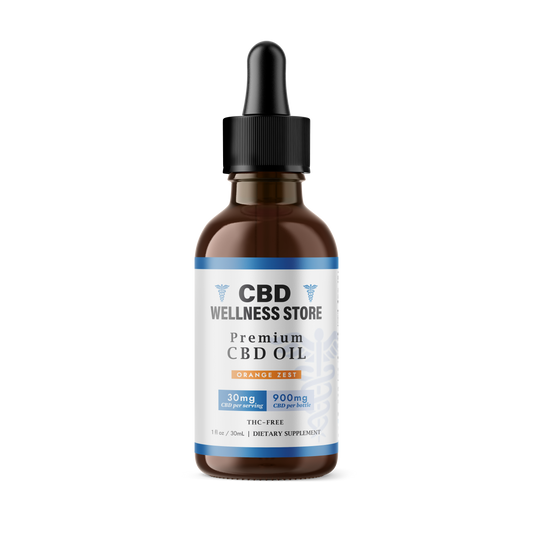 Orange Zest CBD Oil Tincture 900mg