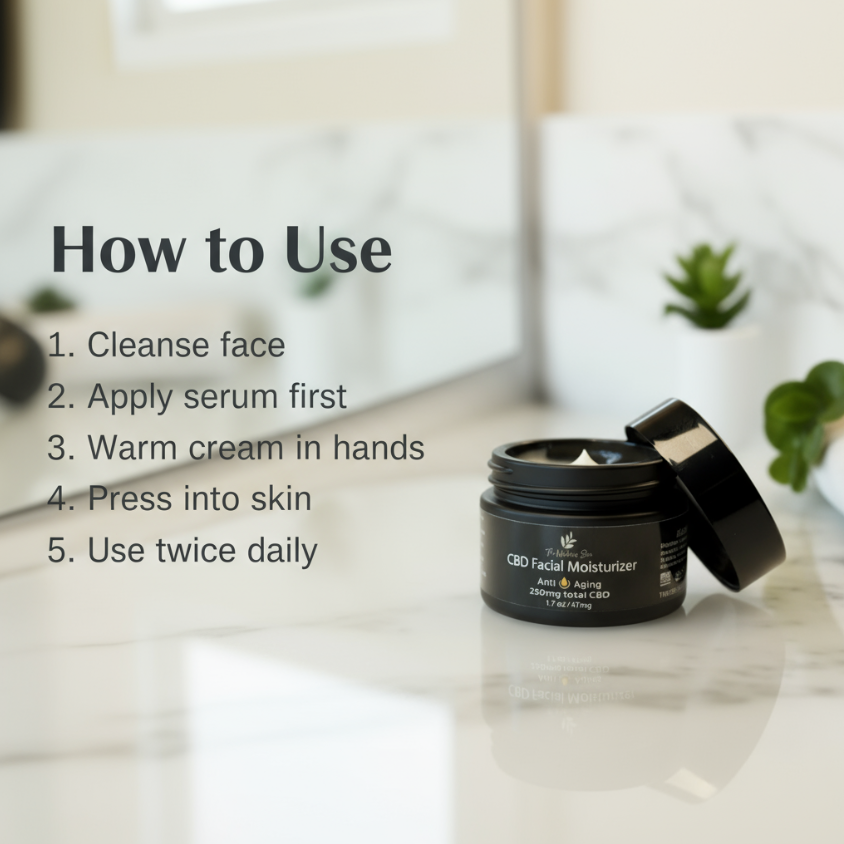 CBD Facial Moisturizer - 250mg Full Spectrum Anti-Aging