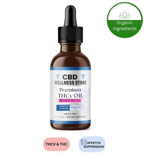 Premium THCV Oil Tincture | 300mg THCV for Craving Control & Wellness