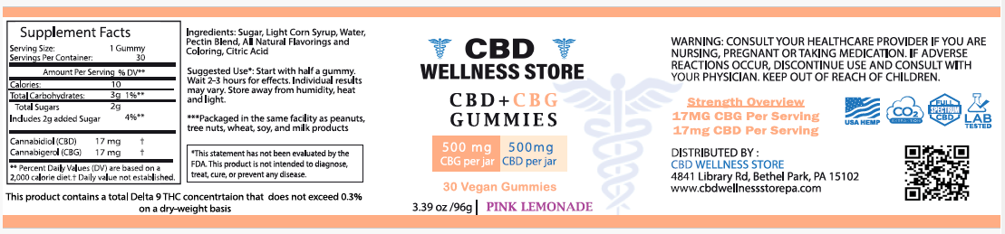 Focus & Clarity Gummies with CBD + CBG