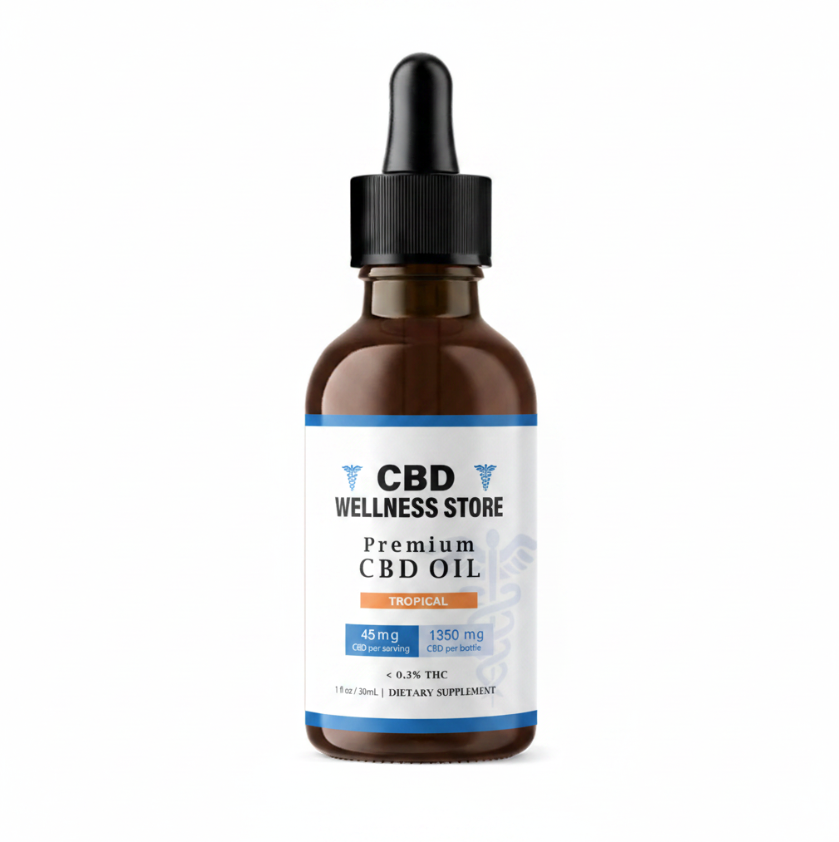 CBD Oil - Tropical Full Spectrum 1350mg | Pure, Potent & Refreshing