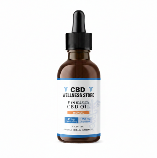 CBD Oil - Tropical Full Spectrum 1350mg | Pure, Potent & Refreshing
