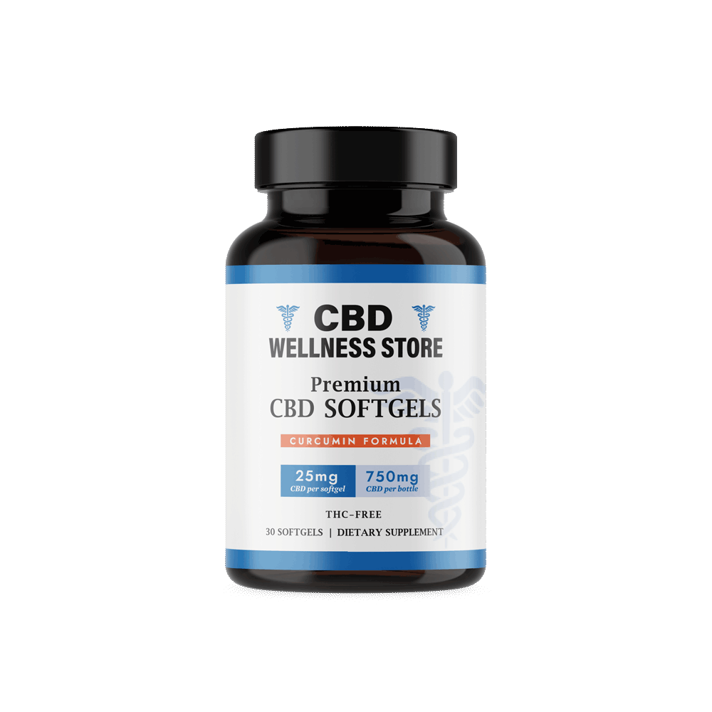 CBD Softgels with Curcumin 750mg