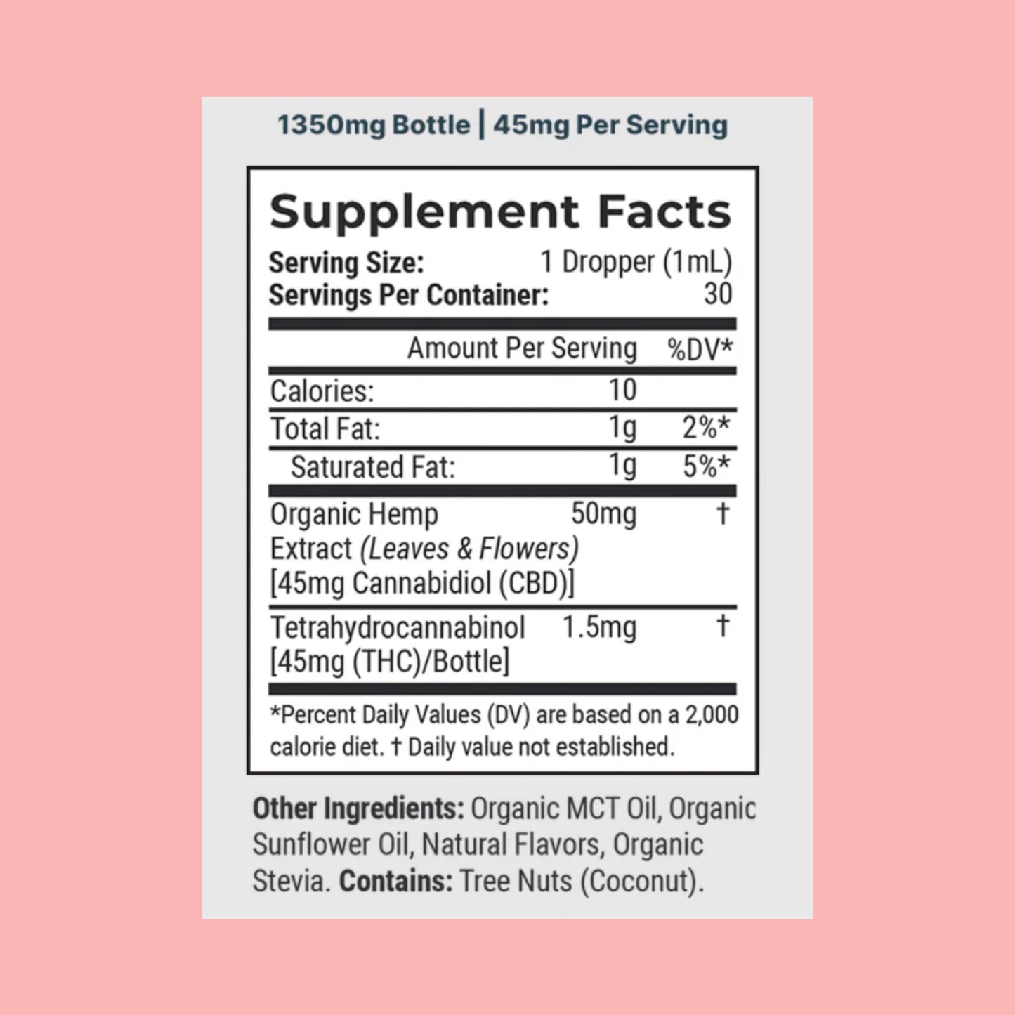 1350mg Full Spectrum Tropical Tincture – Pure & Potent