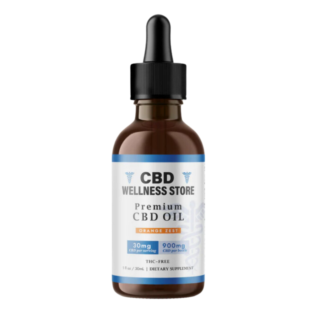 Orange Zest CBD Oil Tincture 900mg