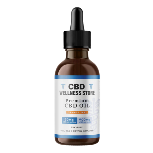 Orange Zest CBD Oil Tincture 900mg