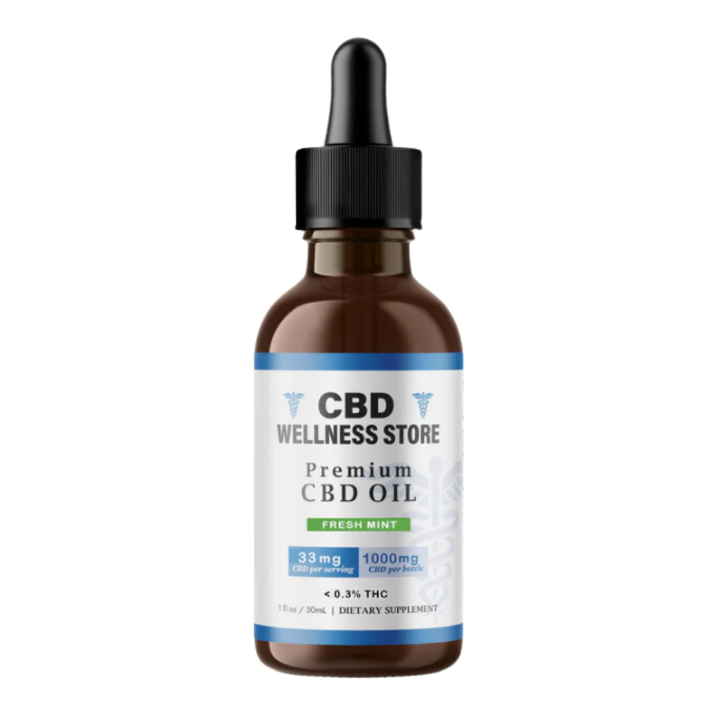 Full Spectrum Mint CBD Oil Tincture 1000mg