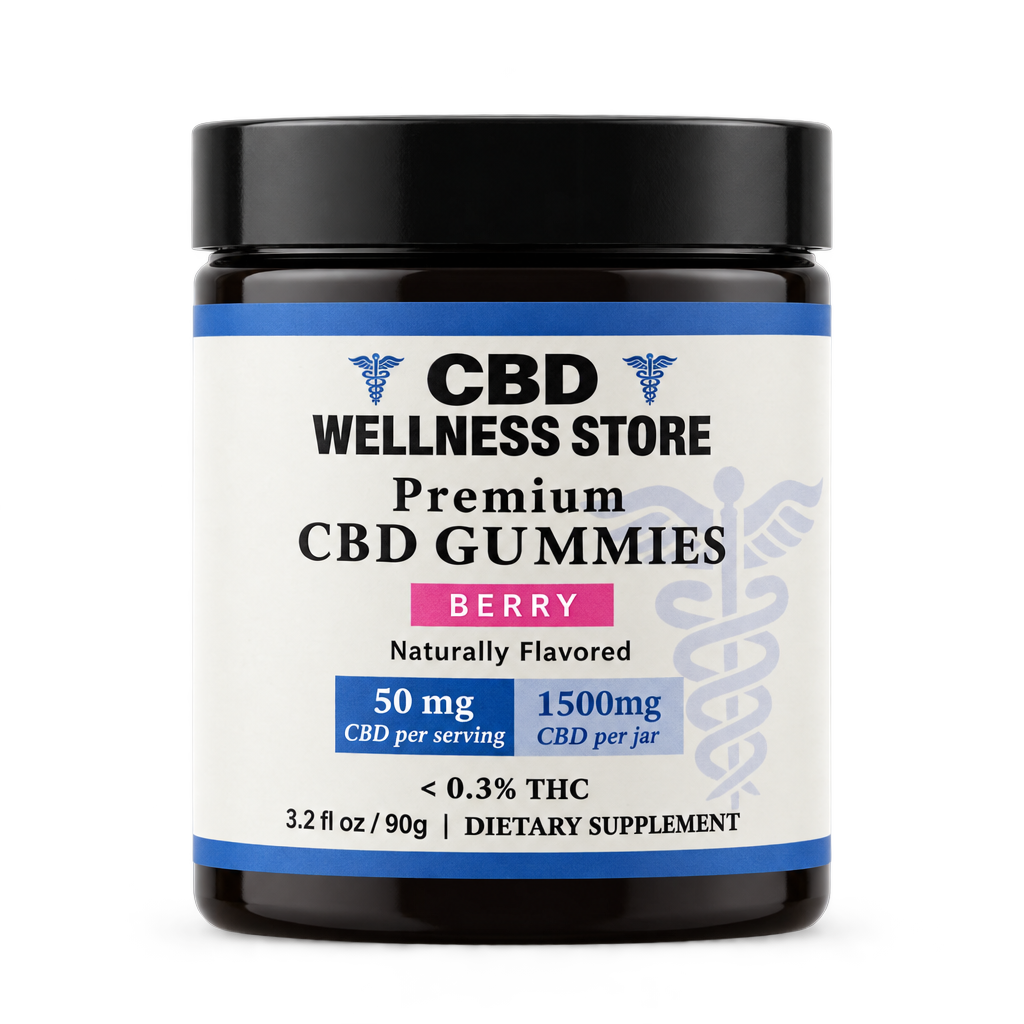 CBD Berry 1500mg gummies for calm and rest