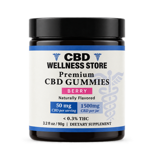 CBD Berry 1500mg gummies for calm and rest