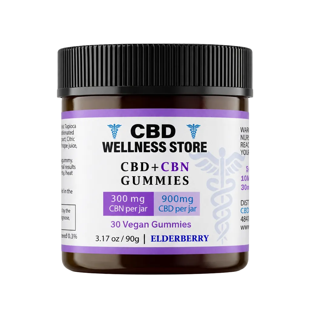 Elderberry CBD+CBN sleep gummies elderberry flavor