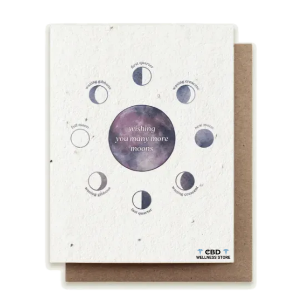 Moon Phase Birthday - Plantable Herb Seed Card