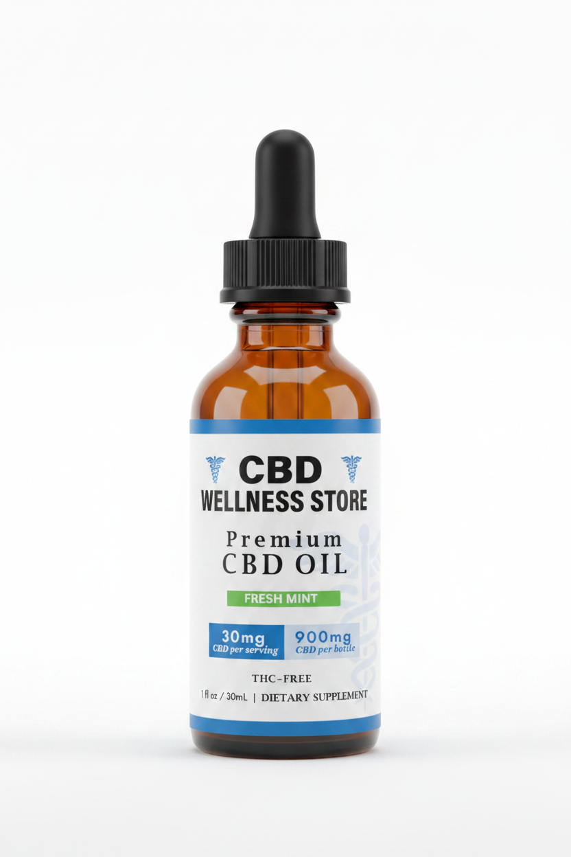 Fresh Mint CBD Oil Tincture 900mg