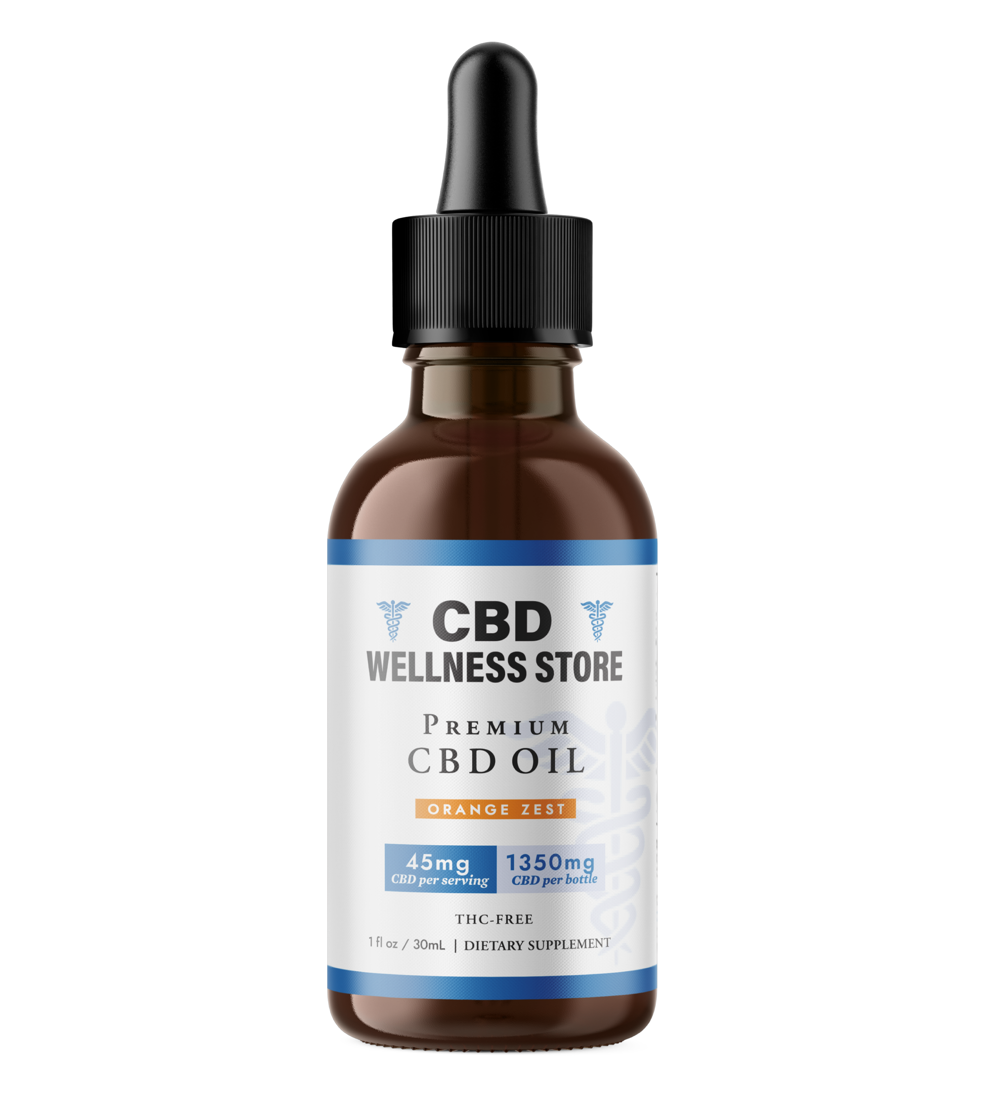 CBD oil 45mg Orange Zest for daily wellness